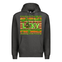 Charcoal Heather st Patricks lucky gnome Premium Hoodie - Jasminsmagicworld
