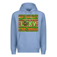 Colony Blue st Patricks lucky gnome Premium Hoodie - Jasminsmagicworld