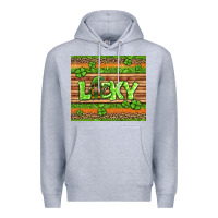 Heather Grey st Patricks lucky gnome Premium Hoodie - Jasminsmagicworld