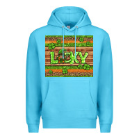 Ocean Blue st Patricks lucky gnome Premium Hoodie - Jasminsmagicworld