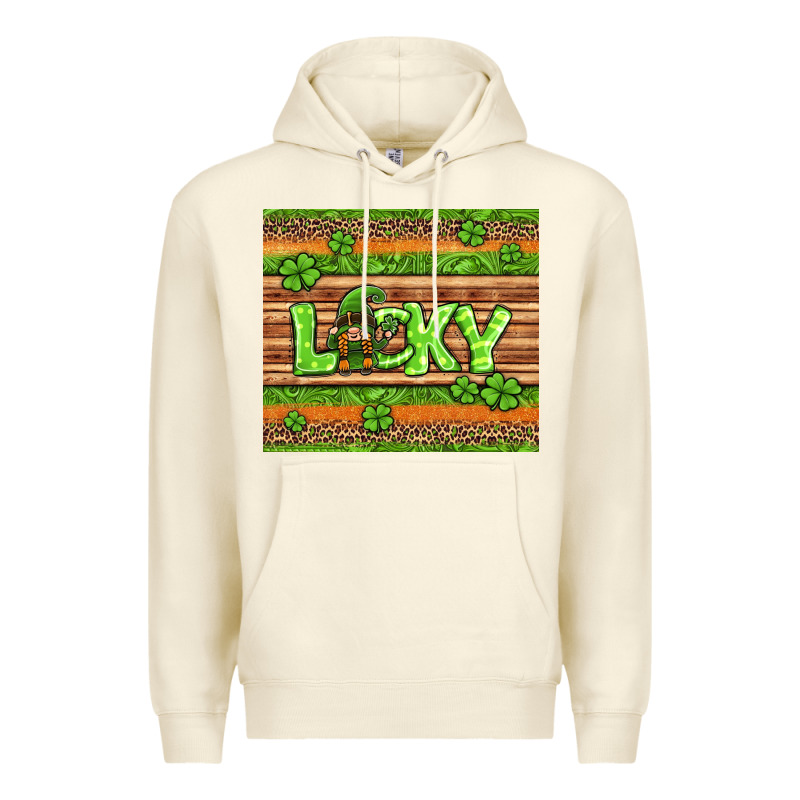 St Patricks Lucky Gnome Premium Hoodie by Jasminsmagicworld | Teevron