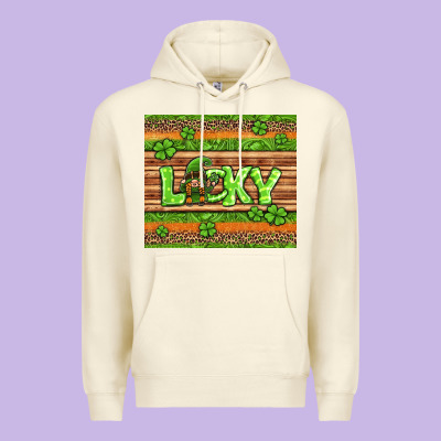 St Patricks Lucky Gnome Premium Hoodie Designed By Jasminsmagicworld