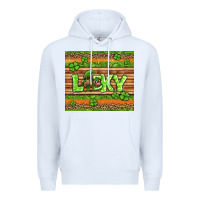 White st Patricks lucky gnome Premium Hoodie - Jasminsmagicworld