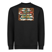 Black faith cross mousepad Heavyweight Sweatshirt - BarkalooDesign
