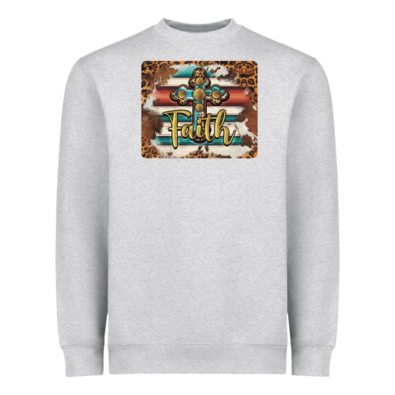Faith Cross Mousepad Heavyweight Sweatshirt by BarkalooDesign | Teevron