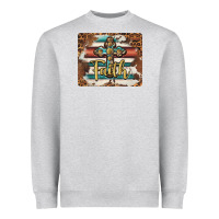 Heather Grey faith cross mousepad Heavyweight Sweatshirt - BarkalooDesign