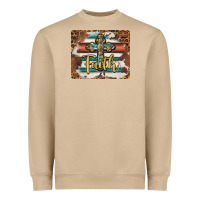 Mushroom faith cross mousepad Heavyweight Sweatshirt - BarkalooDesign