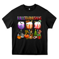 Black hallothanksmas Heavy Core Tee - texasbilliewilder