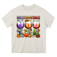 Cream hallothanksmas Heavy Core Tee - texasbilliewilder