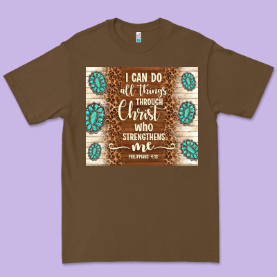 I Can Do All Things Through Christ Who Strengthens Premium Tee Designed By Tumblerdesignbyshophia