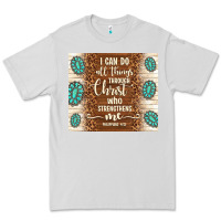 Dove Grey i can do all things through christ who strengthens Premium Tee - TumblerDesignByShophia
