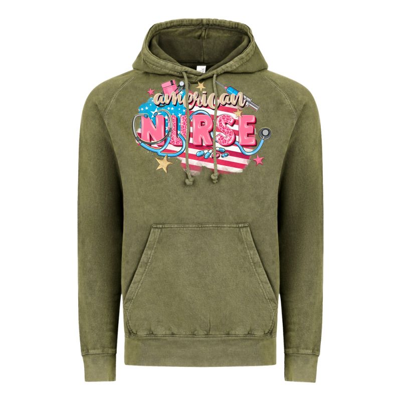 American Nurse Vintage Hoodie by FaDigitalArtStudio | Teevron
