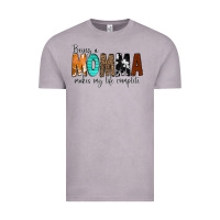 Vintage Zinc Being a Momma Makes My Life Complete Vintage Tee - CowCowDesign