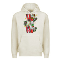 Oatmeal Heather ho ho ho pharmacy Premium Hoodie - CowhideDigitalArt