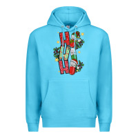 Ocean Blue ho ho ho pharmacy Premium Hoodie - CowhideDigitalArt