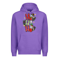 Purple ho ho ho pharmacy Premium Hoodie - CowhideDigitalArt