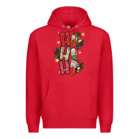 Red ho ho ho pharmacy Premium Hoodie - CowhideDigitalArt