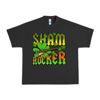 Pigment Black St. Patrick’s Day sham rocker with guitar Urban Heavy Tee - OliviaCreatesArt