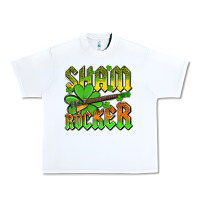 White St. Patrick’s Day sham rocker with guitar Urban Heavy Tee - OliviaCreatesArt