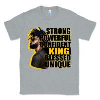 Heather Grey strong powerful confident king blessed unique Classic Tee - CowGirlArtShop