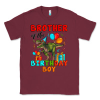 Burgundy brother of the birthday boy t rex Classic Tee - Artiststas
