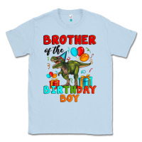 Dusty Blue brother of the birthday boy t rex Classic Tee - Artiststas