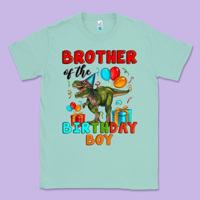 Brother Of The Birthday Boy T Rex Classic Tee Designed By Artiststas