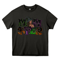 Asphalt Momster with witch Heavy Core Tee - NancyCooperArtShop
