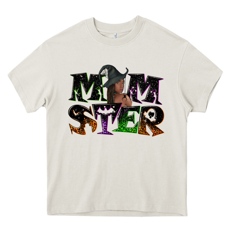 Momster With Witch Heavy Core Tee by NancyCooperArtShop | Teevron