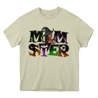 Mossy Momster with witch Heavy Core Tee - NancyCooperArtShop