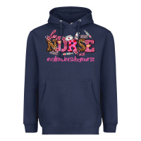 Navy nurse with valentines day element Heavyweight Hoodie - AdoDesignShop