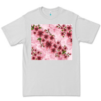 Dove Grey hibiscus flowers with glitter Premium Tee - TumblerDesignByShophia