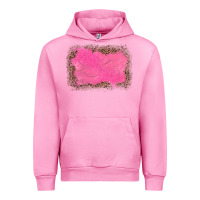 Fuchsia Pink gemstone pink leopard background Urban Hoodie - JahusDesignShop
