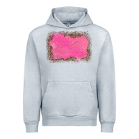 Heather Grey gemstone pink leopard background Urban Hoodie - JahusDesignShop