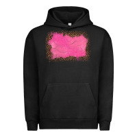 Pigment Black gemstone pink leopard background Urban Hoodie - JahusDesignShop