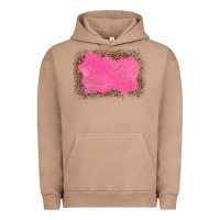 Pigment Burro gemstone pink leopard background Urban Hoodie - JahusDesignShop