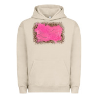 Pigment French Oak gemstone pink leopard background Urban Hoodie - JahusDesignShop
