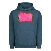 Pigment Midnight Navy gemstone pink leopard background Urban Hoodie - JahusDesignShop