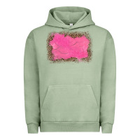 Pigment Oil Green gemstone pink leopard background Urban Hoodie - JahusDesignShop