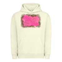 Pigment Pistachio gemstone pink leopard background Urban Hoodie - JahusDesignShop