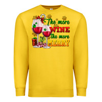 Lemon The more wine the more merry Premium Sweatshirt - AdoDesignShop
