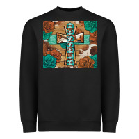 Black blessed cross Heavyweight Sweatshirt - BarkalooDesign