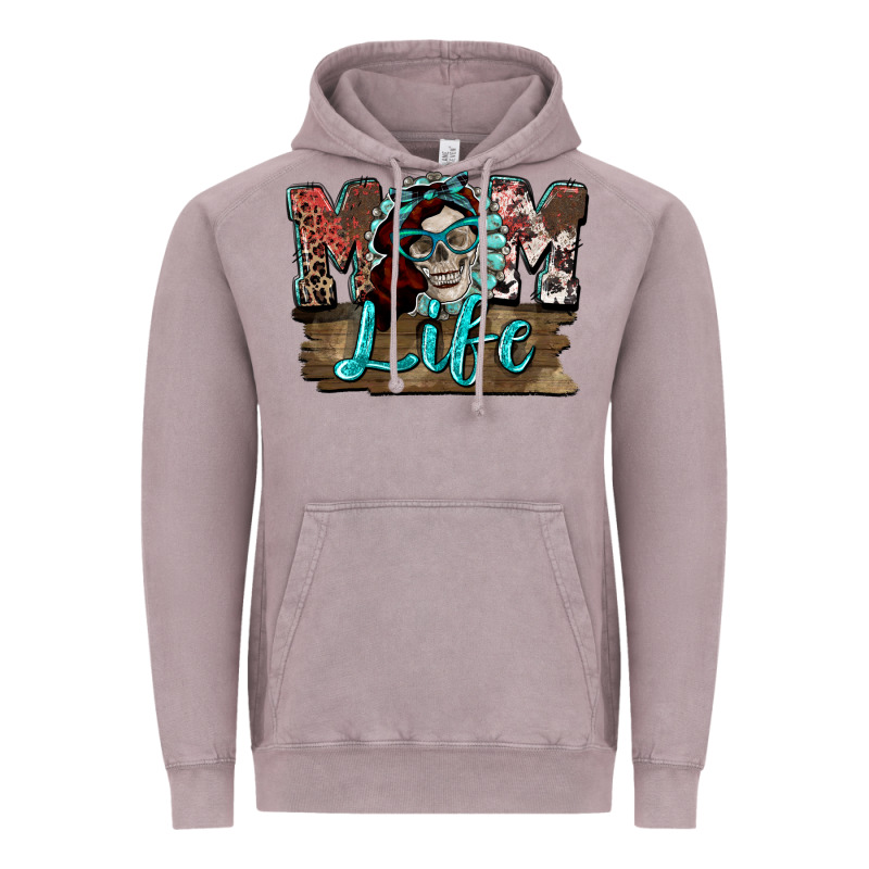 Mom Life Skull Mother's Day Vintage Hoodie by FaDigitalArtStudio | Teevron