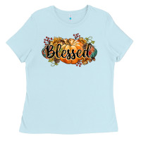 Baby Blue blessed Ladies Tee - CowGirlArtShop