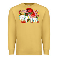 Antique Gold dental Christmas teeth and candies Premium Sweatshirt - AdoDesignShop