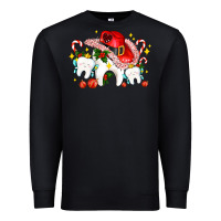 Black dental Christmas teeth and candies Premium Sweatshirt - AdoDesignShop