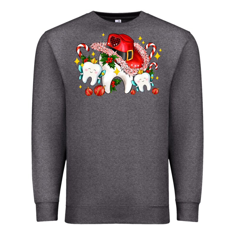 Dental Christmas Teeth And Candies Premium Sweatshirt by AdoDesignShop | Teevron