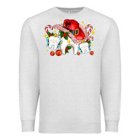 Oatmeal Heather dental Christmas teeth and candies Premium Sweatshirt - AdoDesignShop