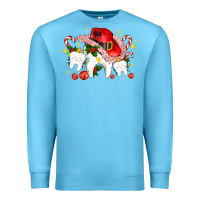 Ocean Blue dental Christmas teeth and candies Premium Sweatshirt - AdoDesignShop