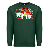 Sports Green dental Christmas teeth and candies Premium Sweatshirt - AdoDesignShop